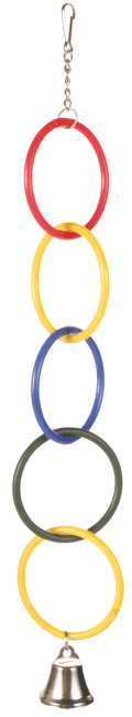 Игрушка для птиц – TRIXIE Plastic Rings with Bell