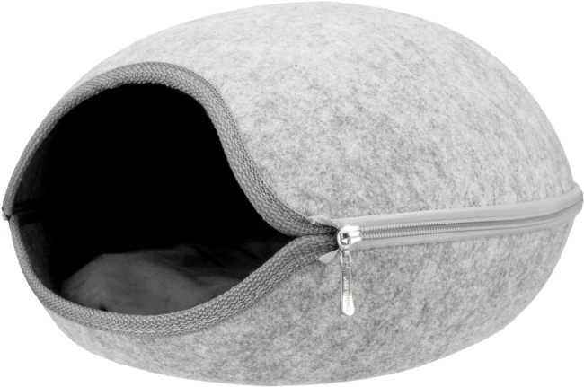 Guļvieta dzīvniekiem – Luna Cuddly Cave, 40 x 24 x 46 cm, Light Grey