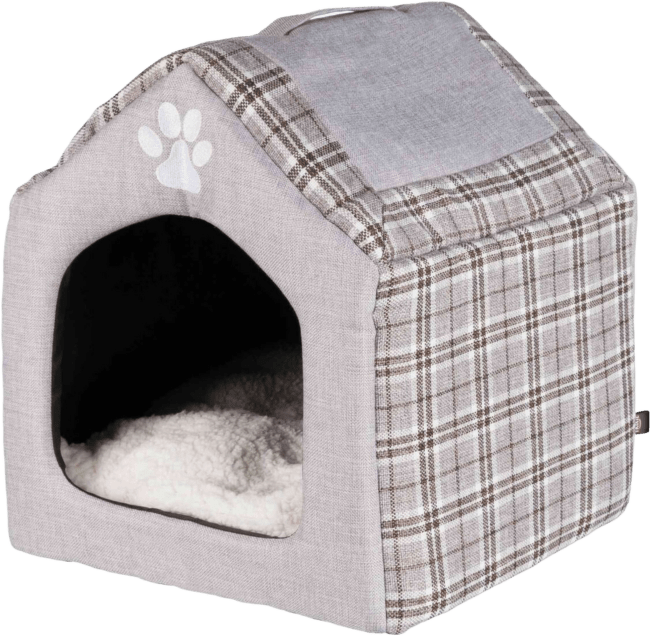 Guļvieta kaķiem un suņiem – TRIXIE Silas Cuddly Cave, 40 x 45 x 40 cm, Grey/Cream
