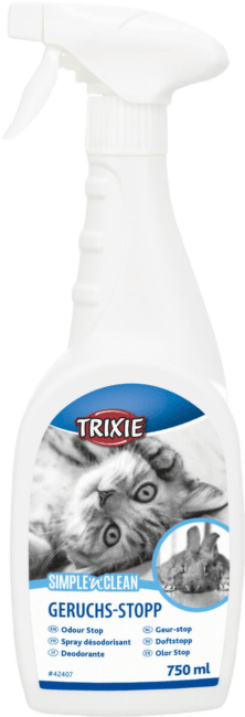 Dezodorants kaķu tualetei – TRIXIE Simple'n'Clean Deodorising Spray, cat/small animal, 750 ml