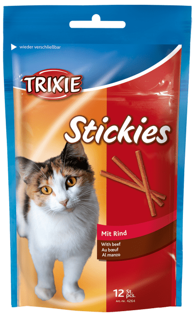 Лакомство для кошек - Kitty sticks ar gaіu 12шт 25g  Tr.4264