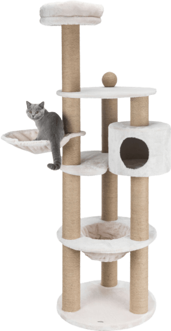 Домик для кошек – TRIXIE Nigella Scratching Post, 177 см, Light Grey