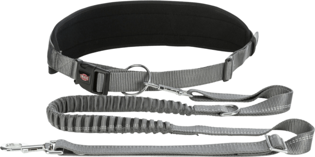 Поводок для бега - Waist Belt with Leash, black