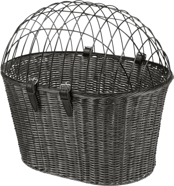 Velosipēda grozs dzīvnieku transportēšanai – TRIXIE Front bicycle basket, 44 x 34 x 41 cm, grey