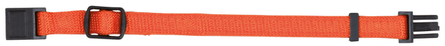 Nylonový rozeznávací obojek pro štěňata M-L 22-35cm/10mm světlý