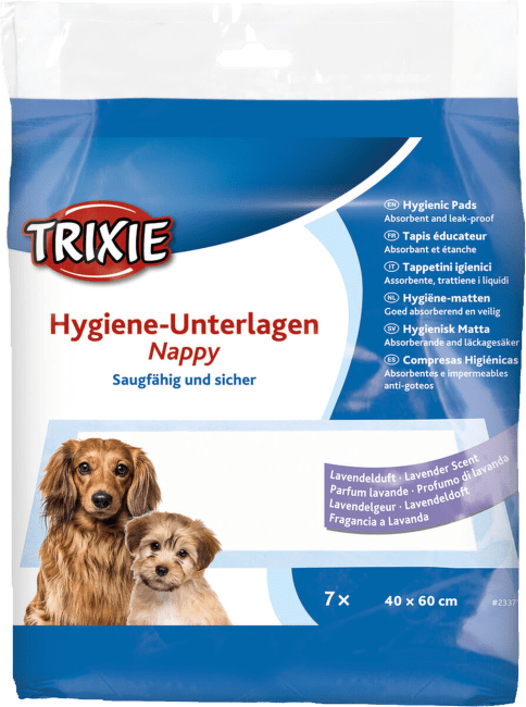 Впитывающие пеленки – TRIXIE Nappy Puppy Pad, with Lavender Scent, 40 x 60 cм, 7 шт.