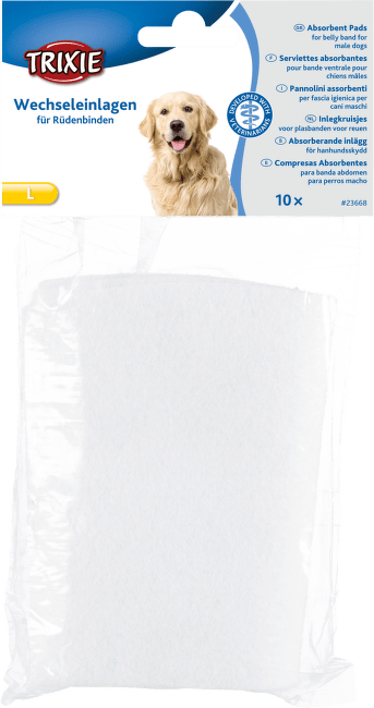 Absorpční vložky Trixie do břišního pásu pro psa L 10 ks