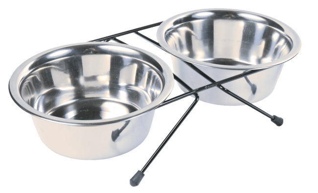 Statīvs ar bļodām – TRIXIE Eat on Feet Bowl Set, 0,75 l, 17 cm