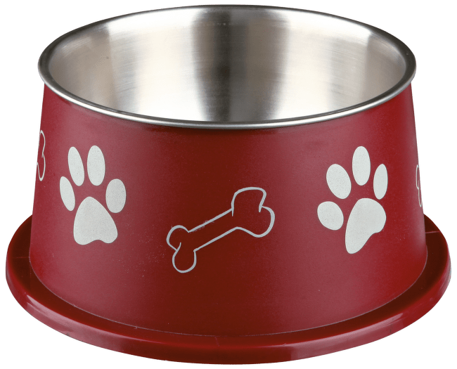 Миска для собак – Long-ear Bowl, Stainless Steel, Plastic Coated, 0,9 л/19 см