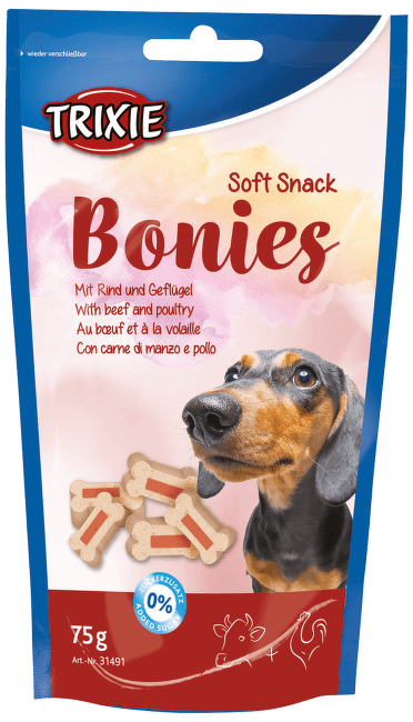 Лакомство для собак - TRIXIE Soft Snack Bonies, 75 g