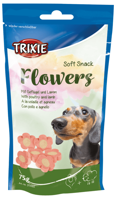 Лакомство для собак - TRIXIE Soft Snack Flowers, 75 g