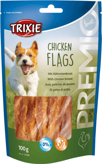 Лакомство для собак – TRIXIE PREMIO Chicken Flags, 100 г