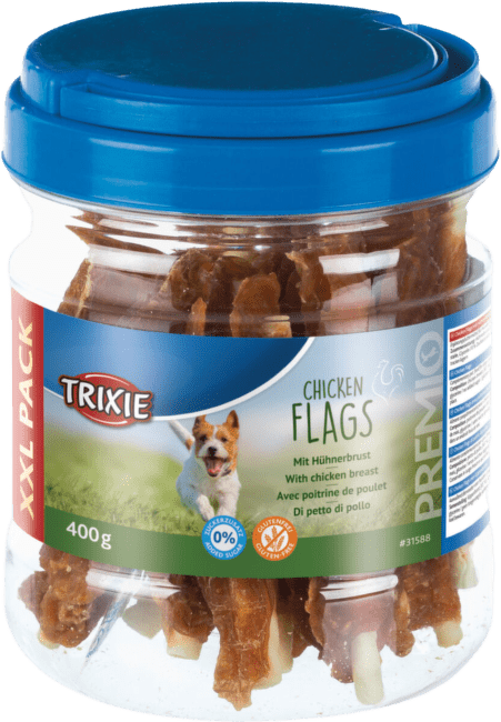 Gardums suņiem - TRIXIE PREMIO Chicken Flags, 400 g