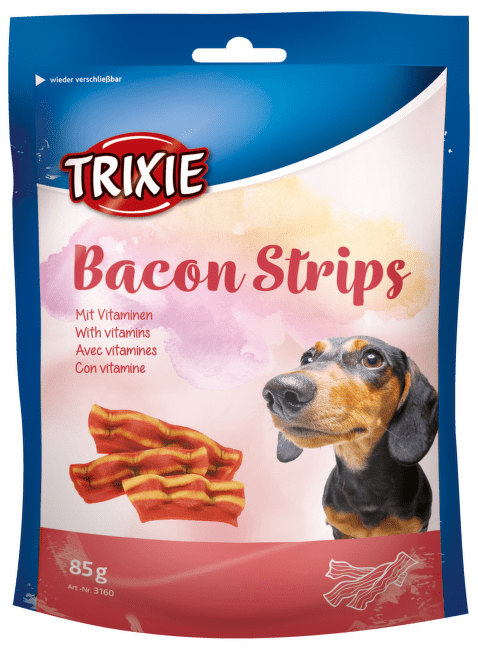 Pamlsek pro psy Trixie  Bacon Strips 85g