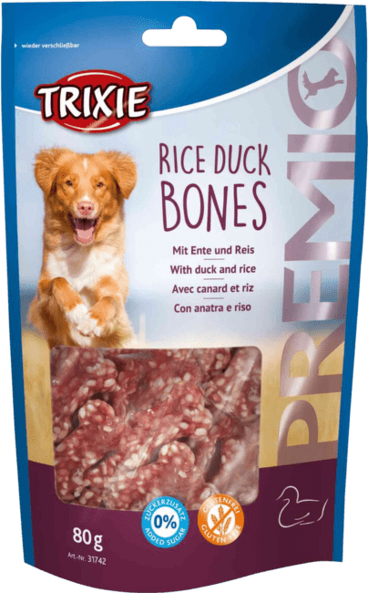 Лакомство для собак - TRIXIE PREMIO Rice Duck Bones, 80 г