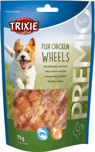 Лакомство для собак – TRIXIE PREMIO Fish Chicken Wheels, 75 г