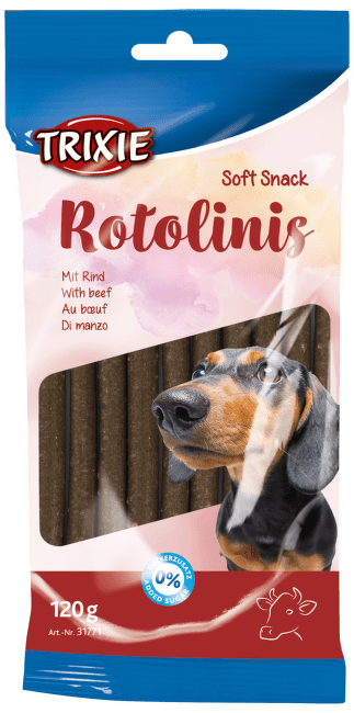 Лакомство для собак - TRIXIE Rotolinis, Beef, 12 шт., 120 г