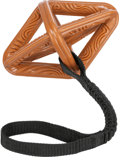 Rotaļlieta suņiem – TRIXIE CityStyle rhombus on a rope, bungee, TPR, 18 cm/38 cm