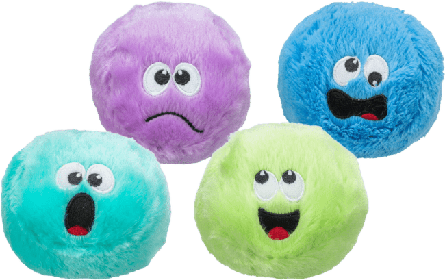 Rotaļlieta suņiem – TRIXIE Smile Ball, plush, 10 cm, dažādi veidi