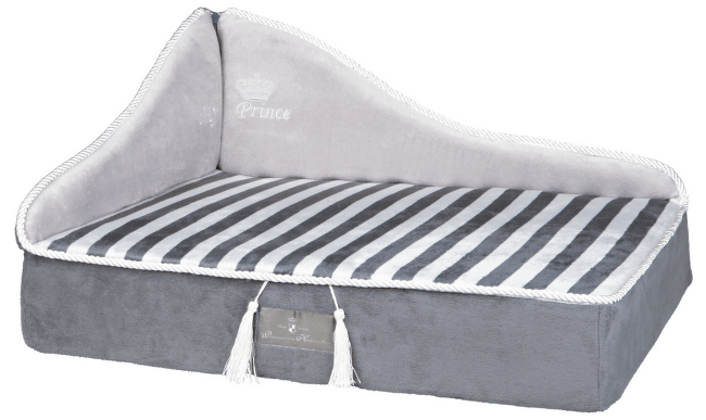 Guļvieta suņiem - Trixie My Prince sofa, 60*32*45 cm, pelēka krāsa