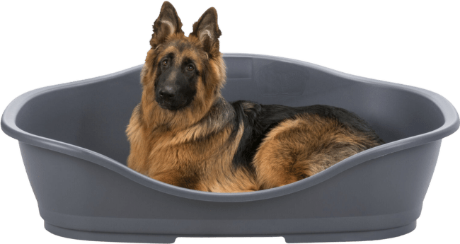 Guļvieta suņiem – TRIXIE Sleeper Plastic Bed, 117 x 77 cm, Dark Grey