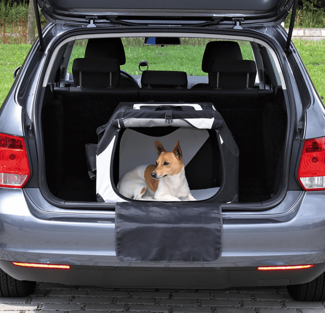 Transportēšanas bokss dzīvniekiem – Trixie, Vario Mobile Kennel, S, 61 x 43 x 46 cm, black/grey