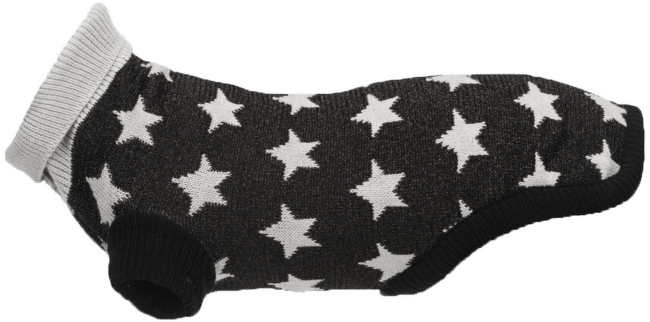 Svetr Trixie Stella Bay M 45cm černo-šedá
