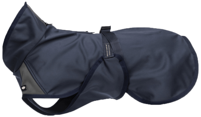 Trixie Aston kabát softshell L 62 cm, tmavomodrý/sivý