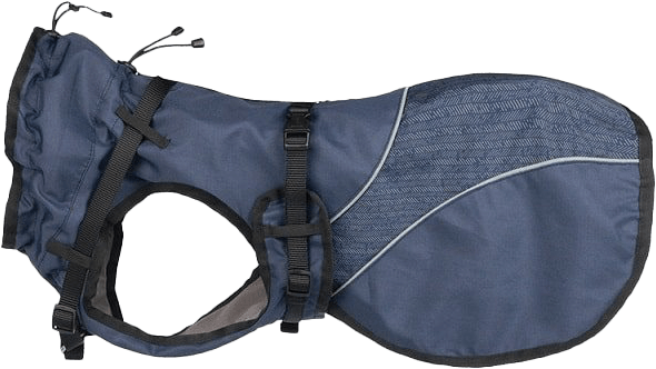 Trixie Bunda Duo Coat s postrojom XS 25 cm, modrá