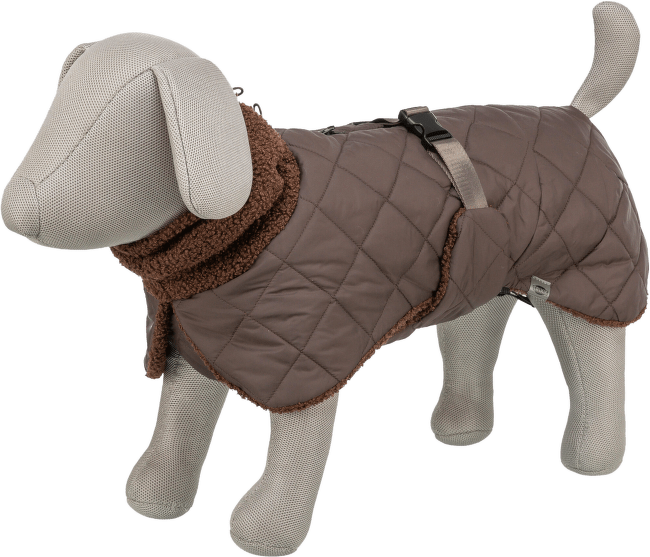 Kabát pre psov Trixie Minot Sherpa S 36 cm hnedý