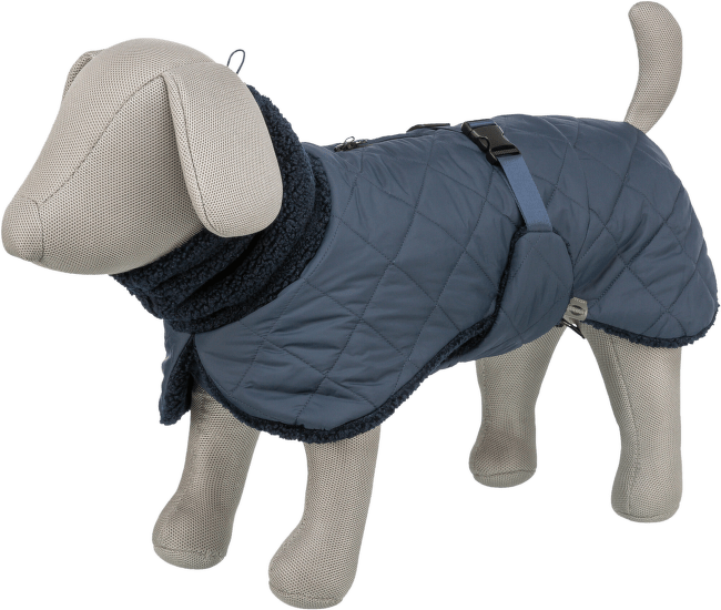 Kabát pro psy Trixie Minot Sherpa M 50 cm tmavě modrý