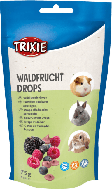 Лакомство для грызунов – TRIXIE Wildberries Drops, 75 г