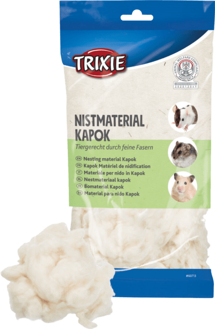 Migas materiāls grauzējiem – Trixie, Nesting material, kapok, cream, 40 g