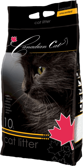 Цементирующий песок для кошачьего туалета – Canadian Cat Unscented, 10 л