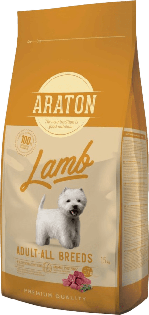 Корм для собак – Araton Dog Adult с бараниной и рисом, 15 кг