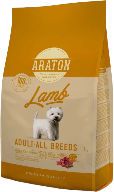 Корм для собак – Araton Dog Adult, Lamb and Rice, Small Bites, 3 кг