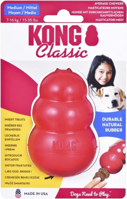 Rotaļlieta suņiem – KONG Classic, M, Red
