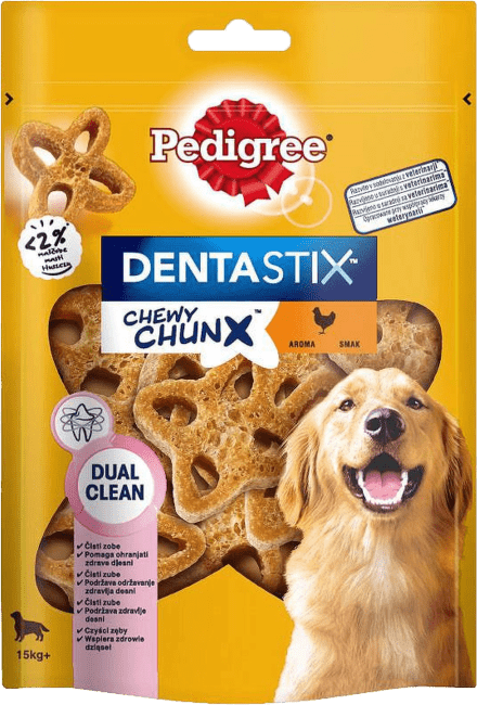 Gardums suņiem – Pedigree, Chewy Chunx Maxi, 68 g