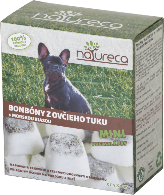 Natureca Bonbóny z ovčieho tuku s morskou riasou mini 250 g 