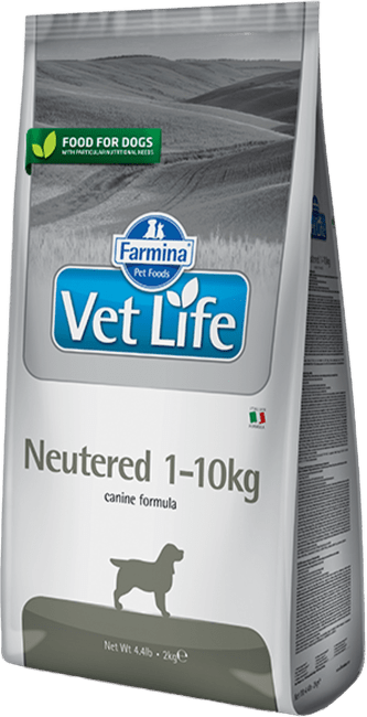 Vetlife dog vet L. Neutered 1-10kg 2kg
