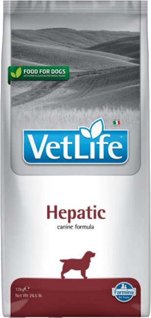 Vetlife dog vet L. Hepatic 12kg