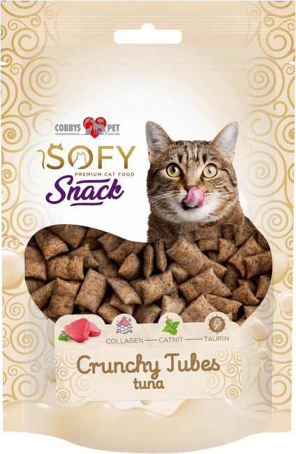 Maškrty Cobbys Pet SOFY Crunchy Tubes Tuna 50 g