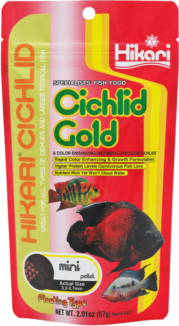 Barība zivīm - Hikari, Cichlid Gold Mini Pellet, 57 g