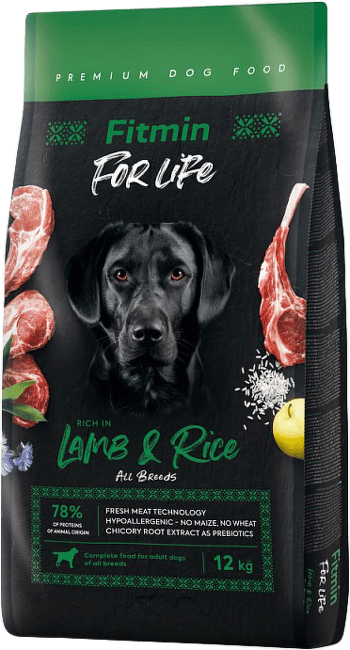 Krmivo Fitmin For Life Adult Lamb & Rice 12 kg