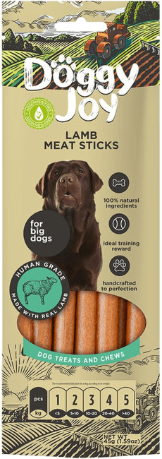 Лакомство для собак – Doggy Joy Lamb Meat Sticks, 45 г