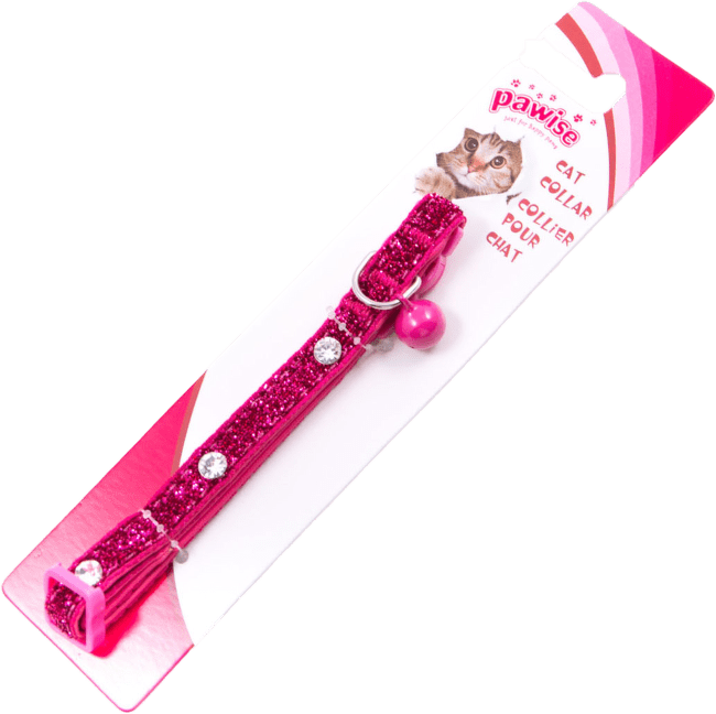 Kakla siksna kaķiem – Pawise Cat Collar, Diamond, Rose