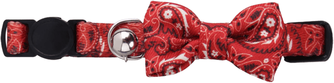 Kakla siksna kaķiem – Pawise Cat Collar Bowknot, Red