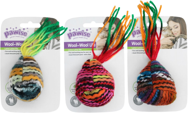 Rotaļlieta kaķiem – Pawise, Wool pouch