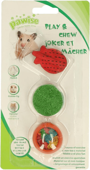 Rotaļlieta grauzējiem – Wood'n Loofah Pretty Toys nr.1