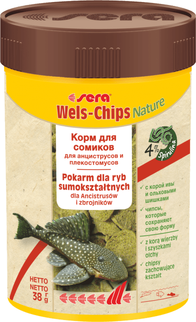 Barība zivīm – Sera Catfish Chips Nature, 100 ml